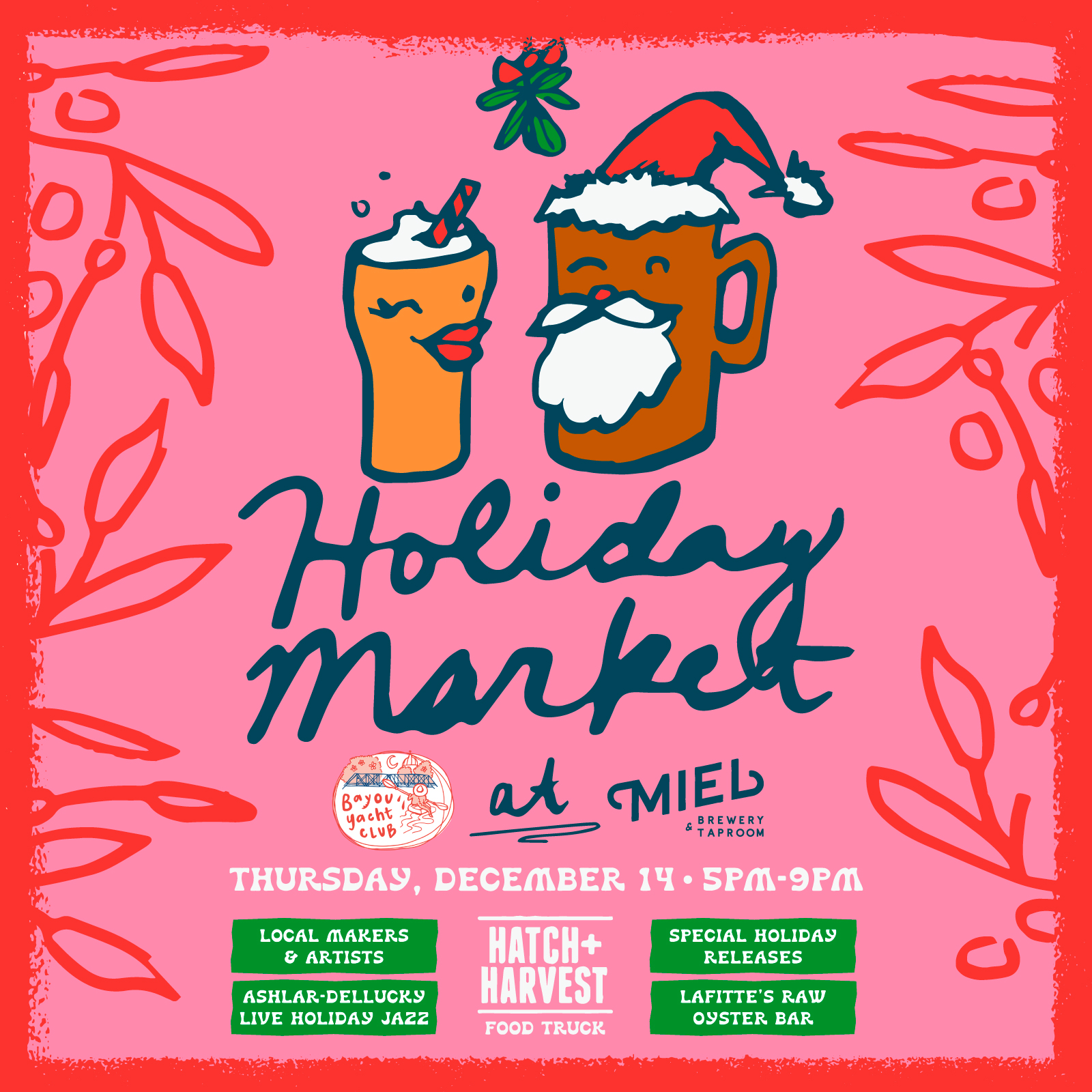 HOLIDAY Market flyer square