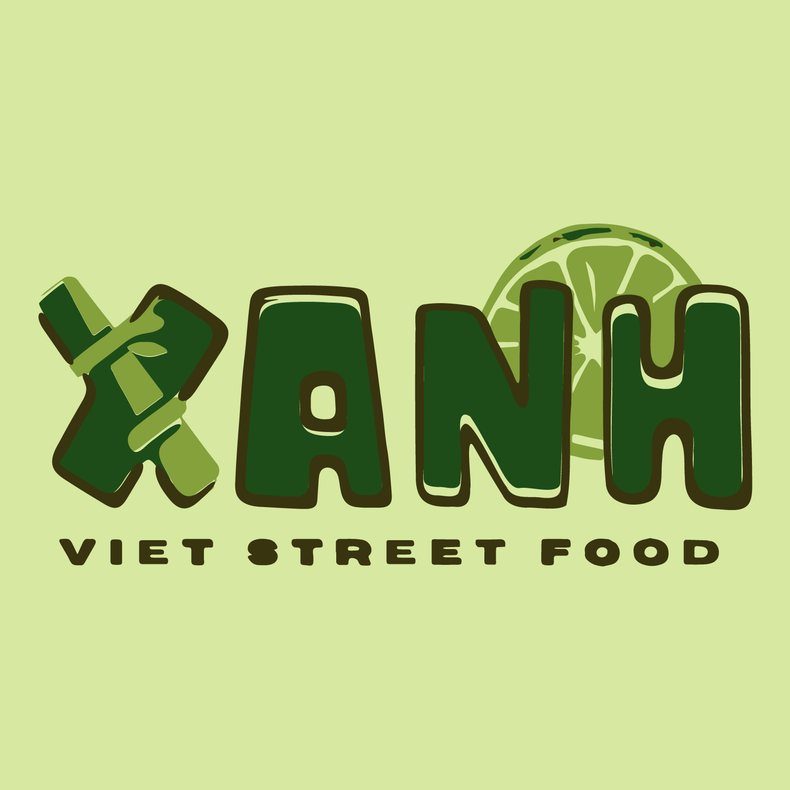 Xanh Logo on light green background