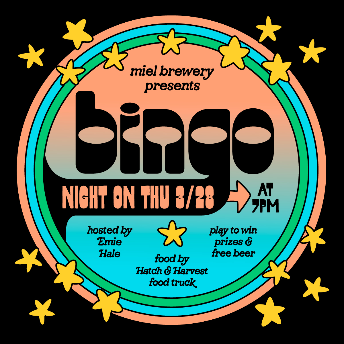 Bingo Night flyer on March 28, 2024