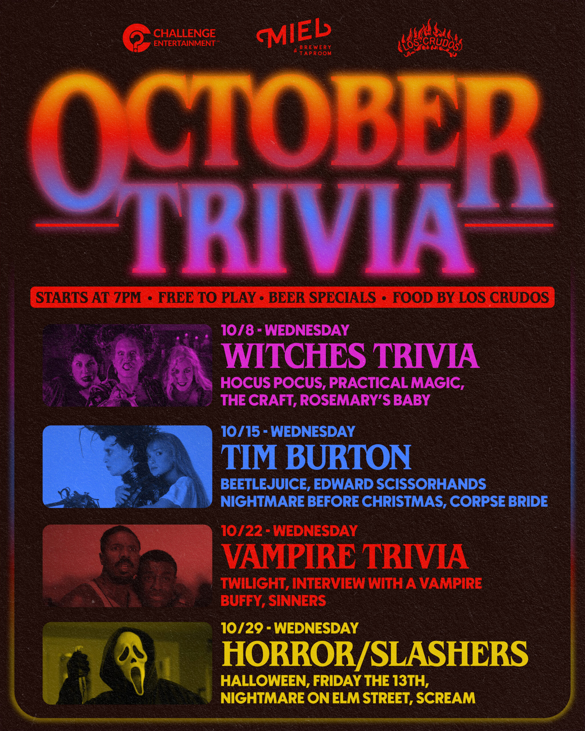 October Halloween Trivia at Miel!