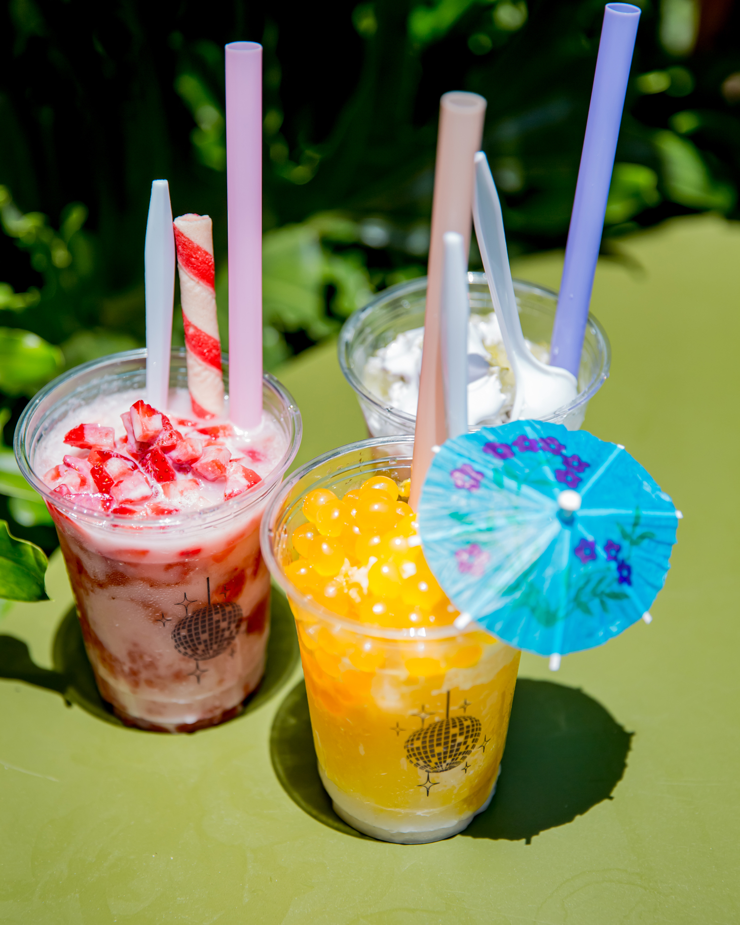 disco daisy shaved ice pop-up at Miel brewery
