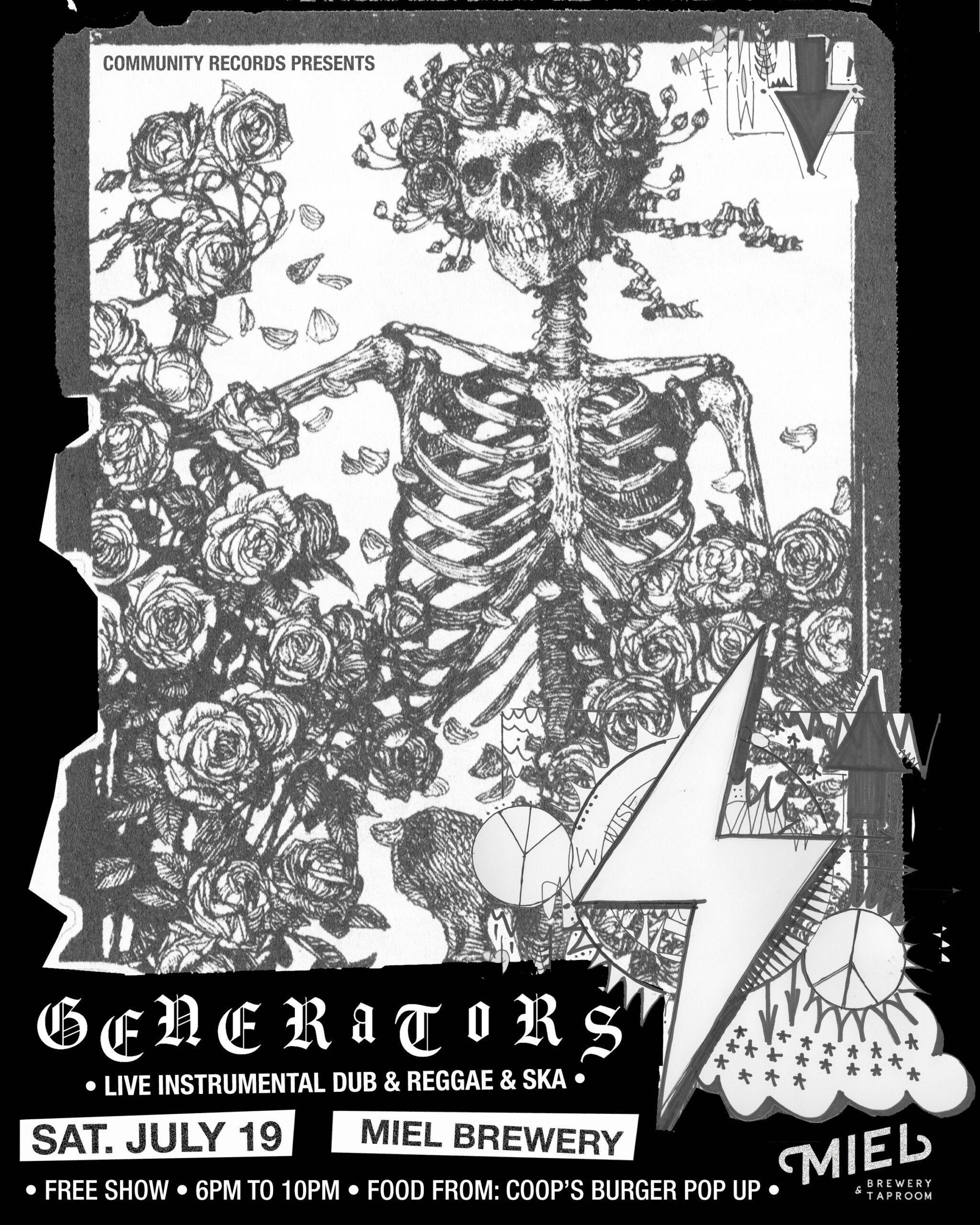 Dub, reggae, and ska by Generators — live at Miel flyer