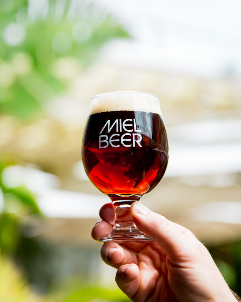 Irish Red in a Miel 10oz glass
