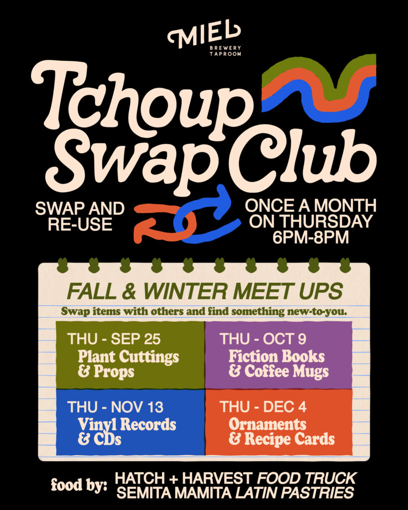 Tchoup Swap Club Fall and Winter themes flyer
