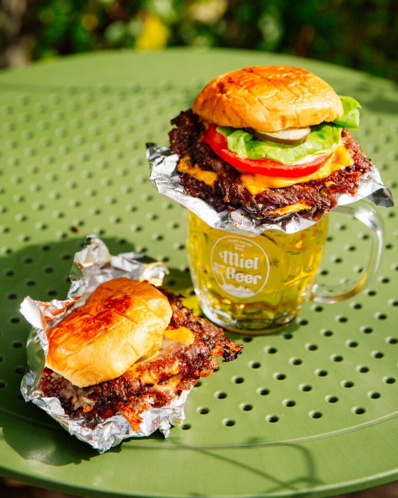 coops burgers at Miel brewery