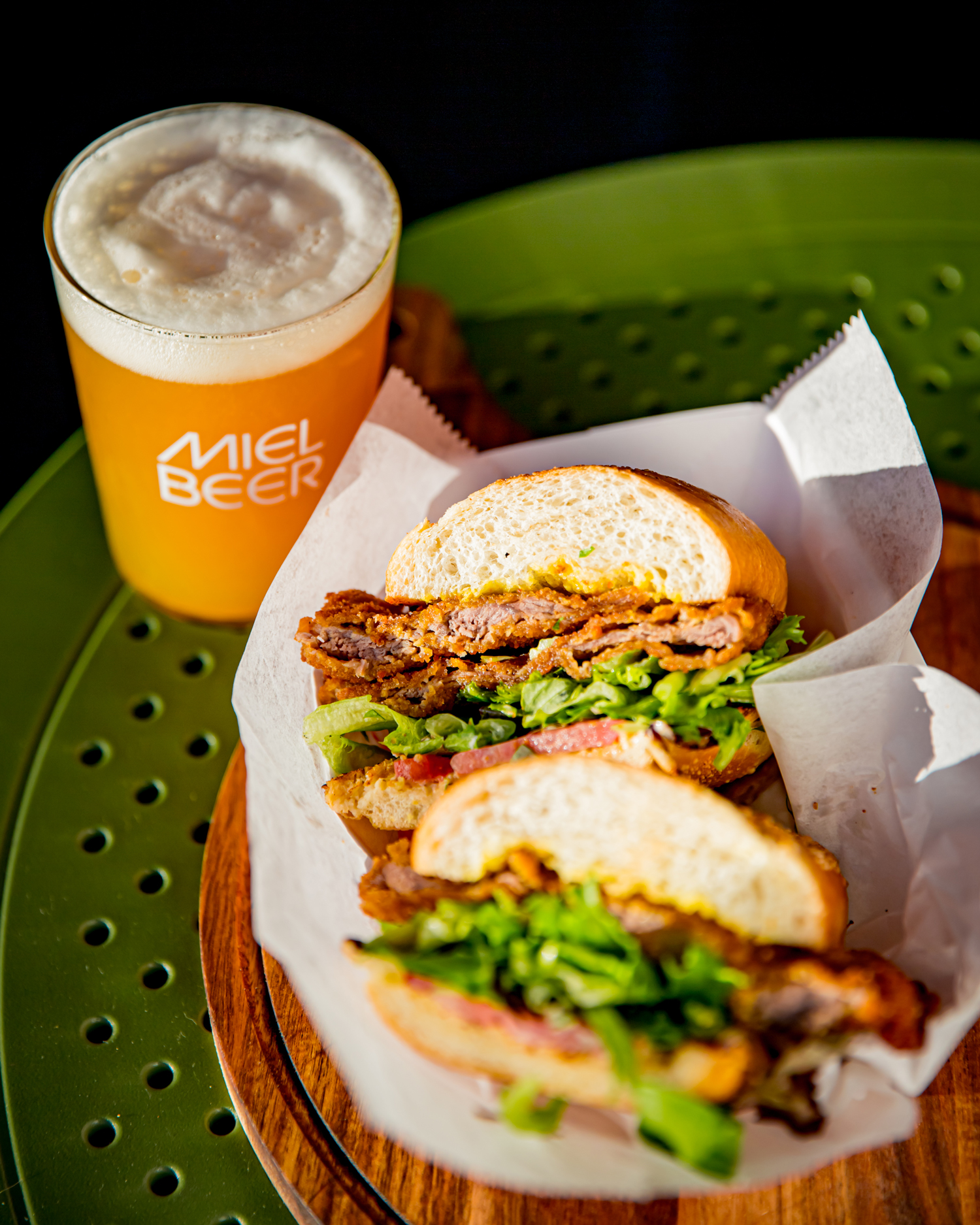 Choripan at Miel Brewery