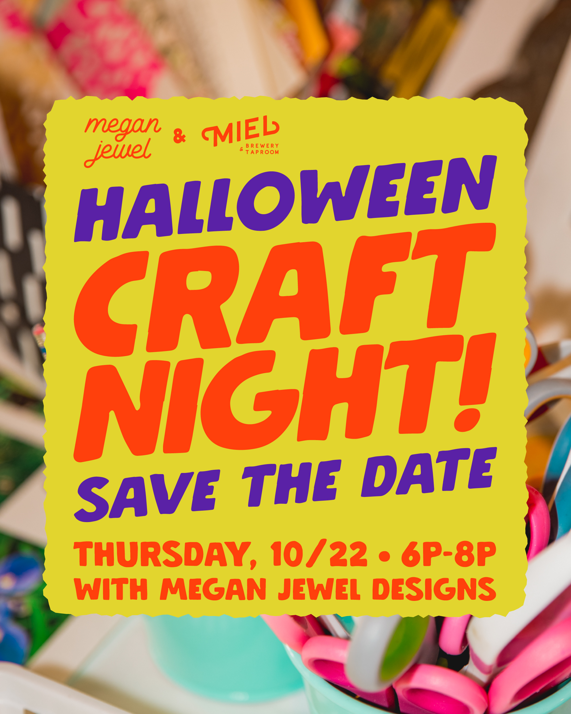 Craft Night Save the Date with Megan Jewel Designs