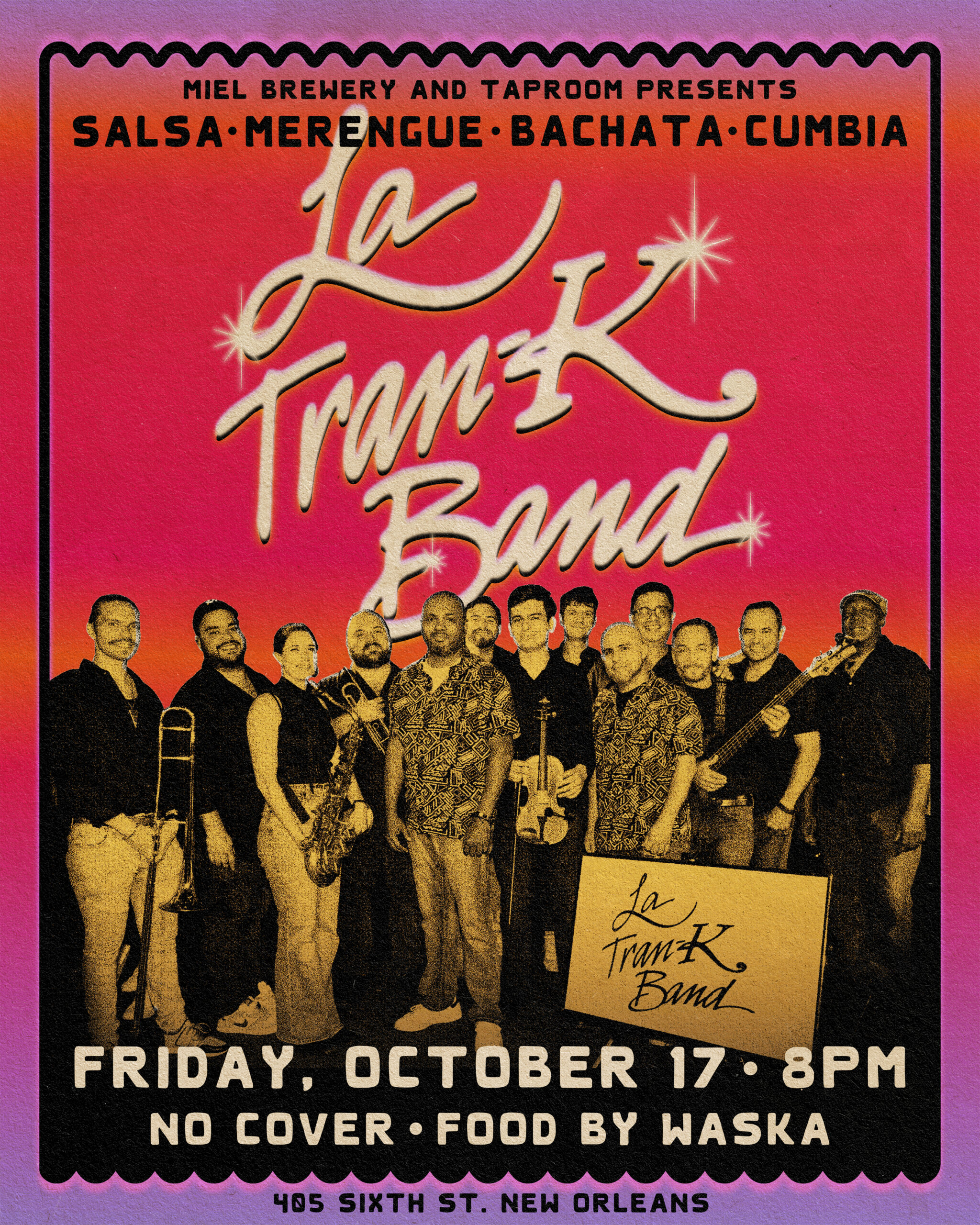 LA TRAN-K BAND: Live at Miel Brewery poster
