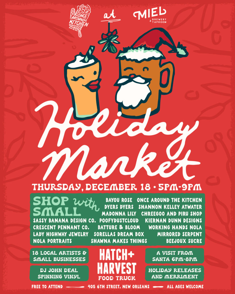 Holiday Market at Miel flyer