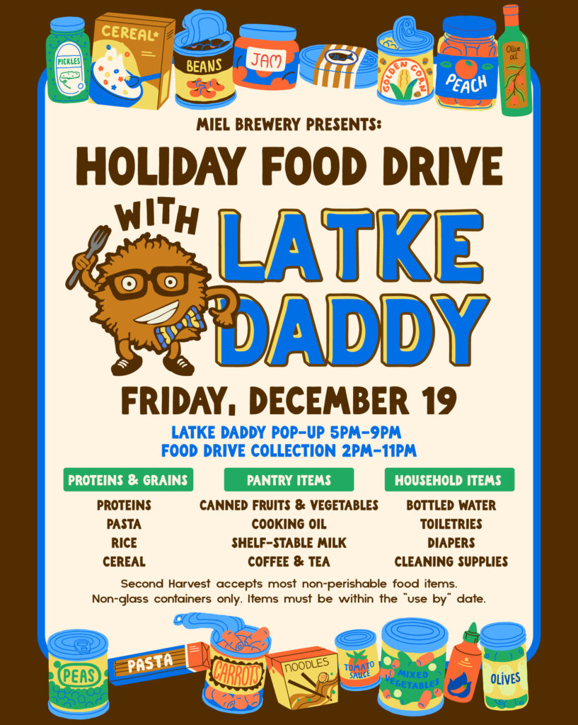 Holiday Food Drive with Latke Daddy Pop-up