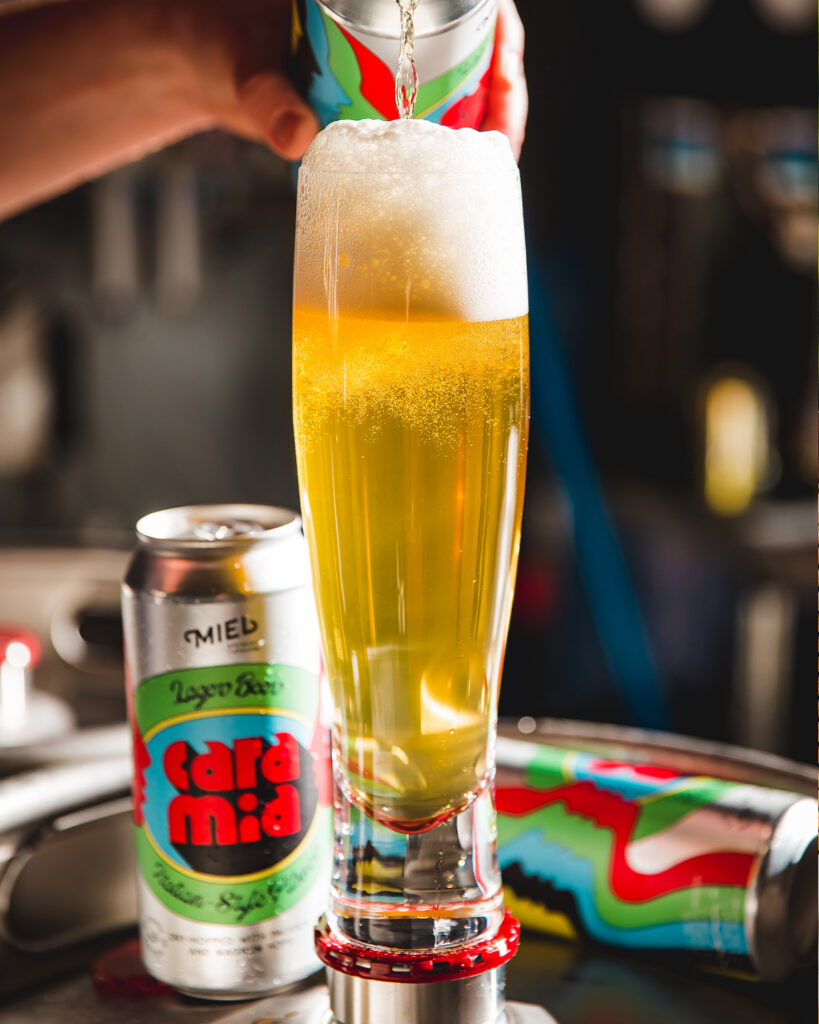 Cara Mia Italian pilsner pint