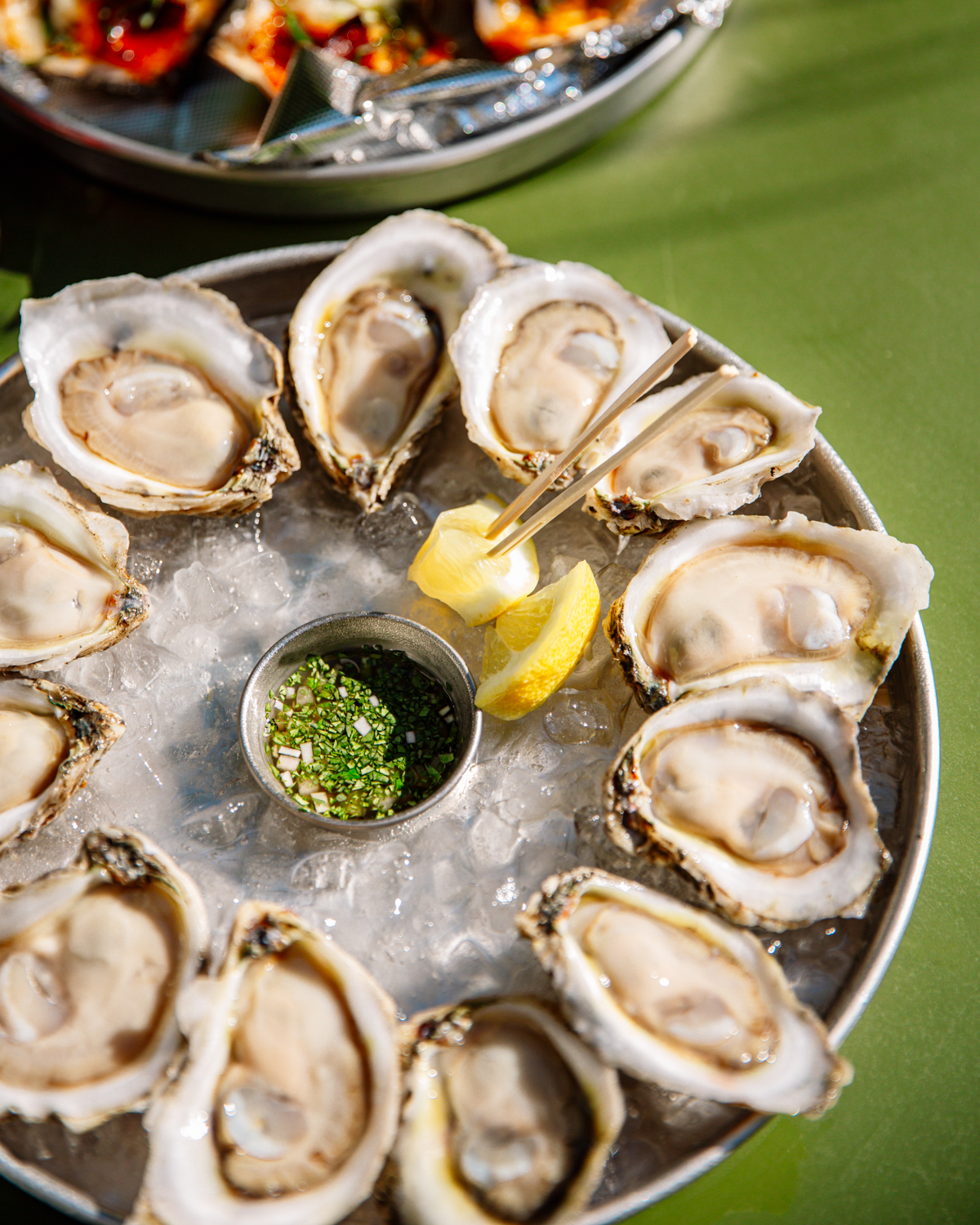 Apres vous oysters at Miel brewery