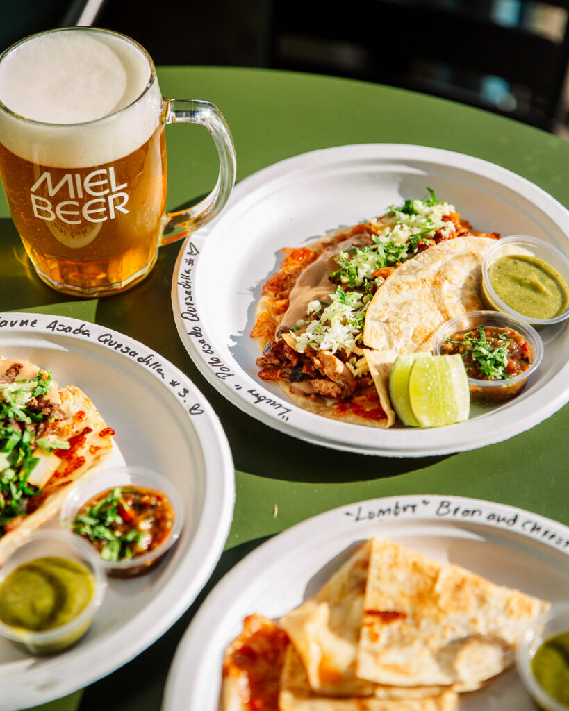 lumbre cocina mexicana pop-up at Miel brewery