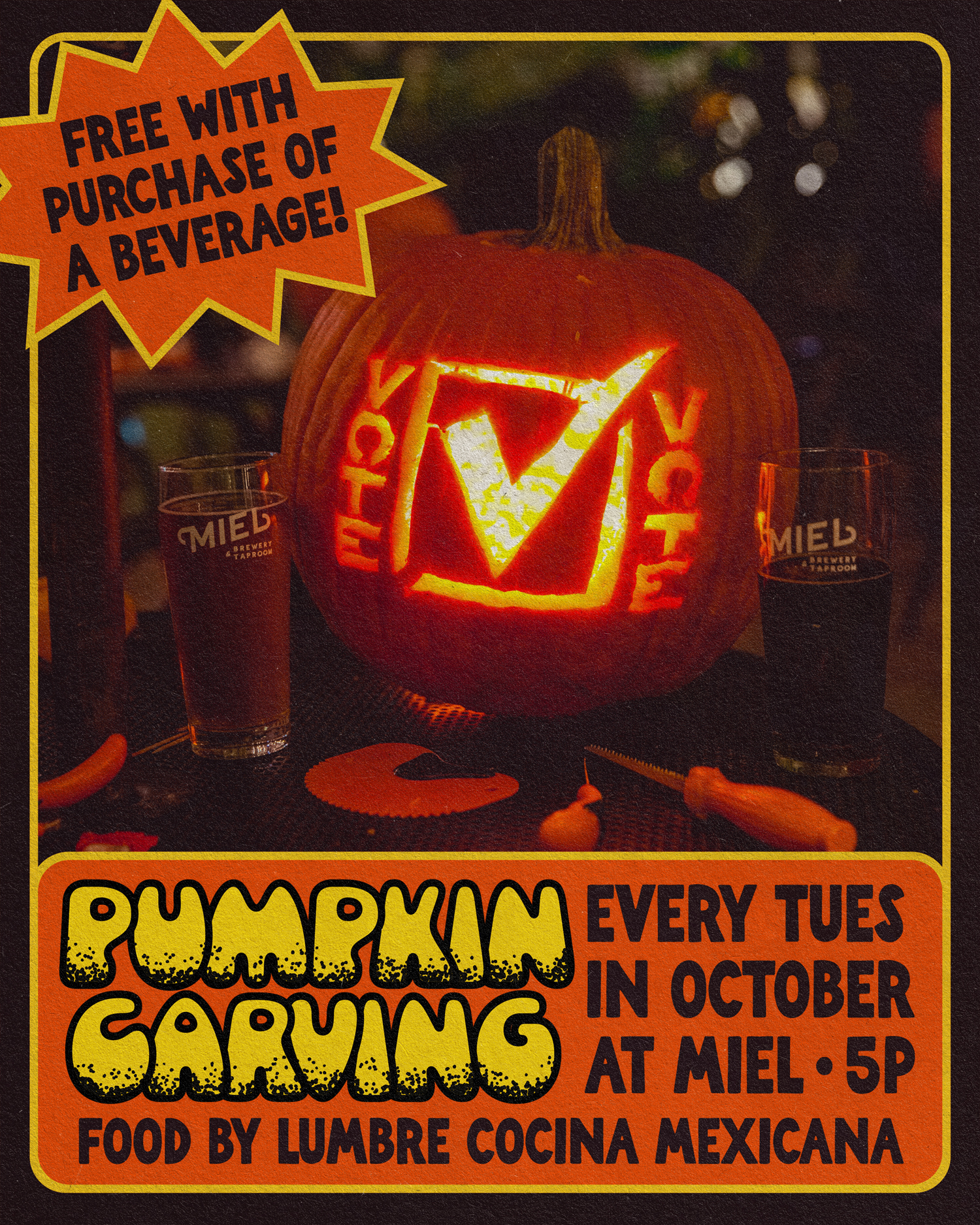 Pumpkin Carving at Miel