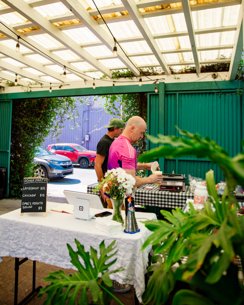 Döner Party pop-up set up